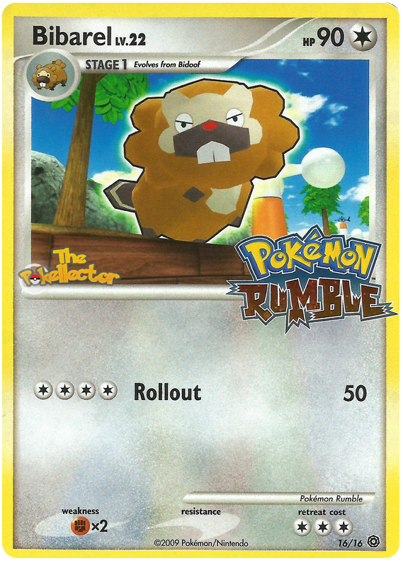 Bibarel 16/16 Holo Promo - Pokemon Rumble